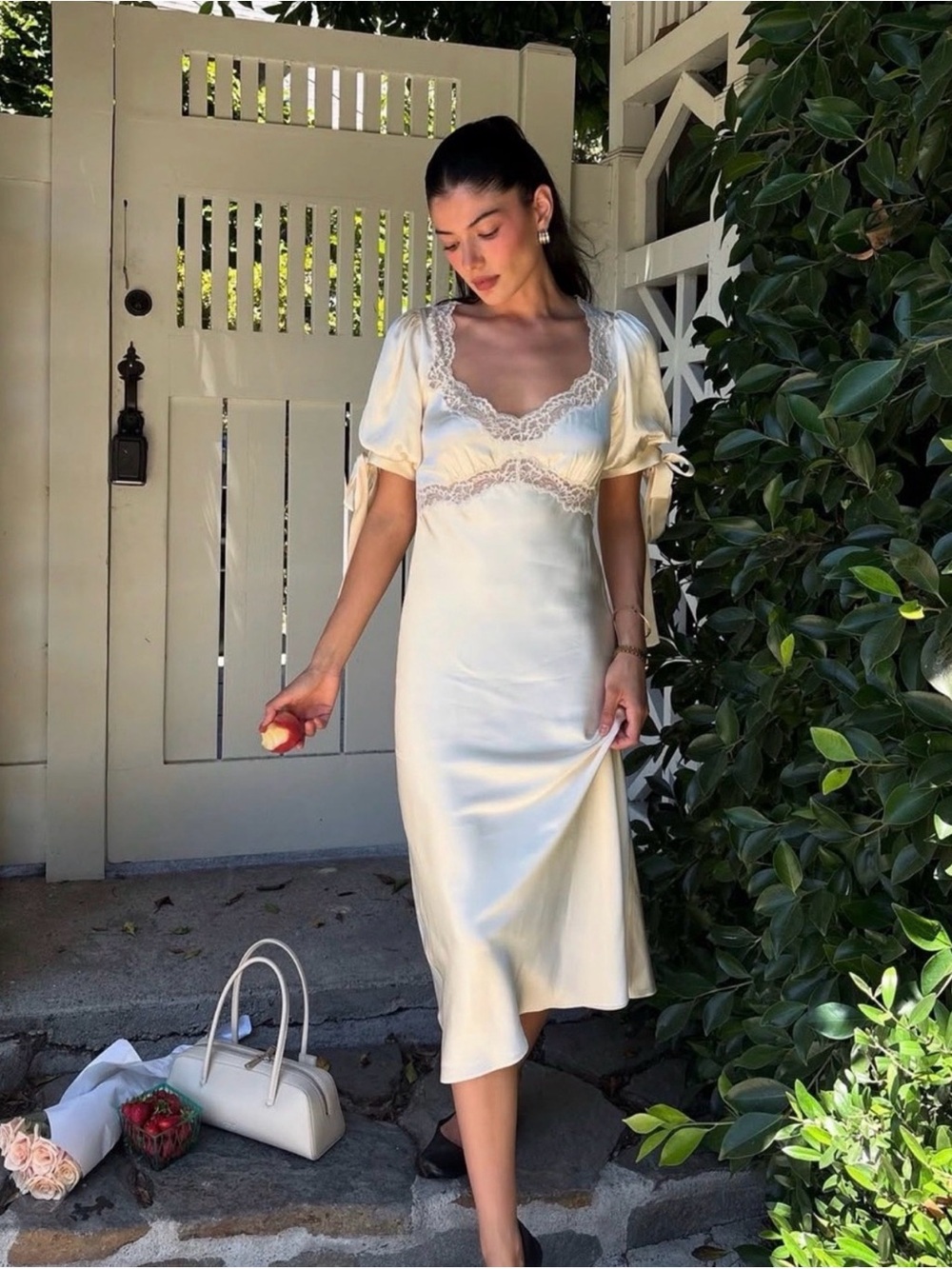 REFORMATION Kacey Musgraves Stella Dress in White